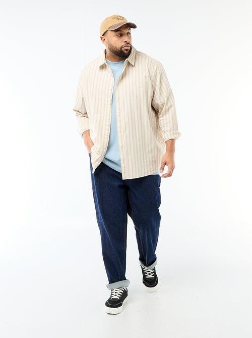 Camicia in popeline a righe - Kiabi