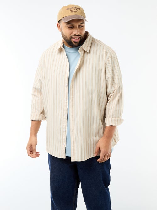 Camicia in popeline a righe - Kiabi
