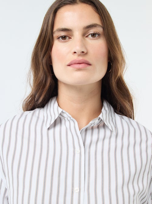 Camicia in popeline a righe - Kiabi
