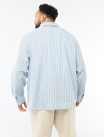 Camicia in popeline a righe