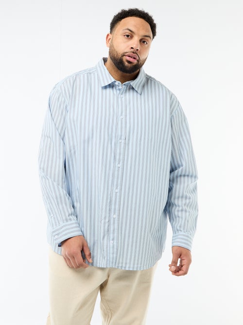 Camicia in popeline a righe - Kiabi