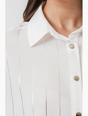 Camicia in popeline a righe dalla vestibilità morbida con chiusura a bottoni bdart