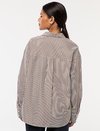 Camicia in popeline tinta unita