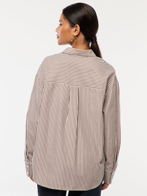 Camicia in popeline a righe - Kiabi