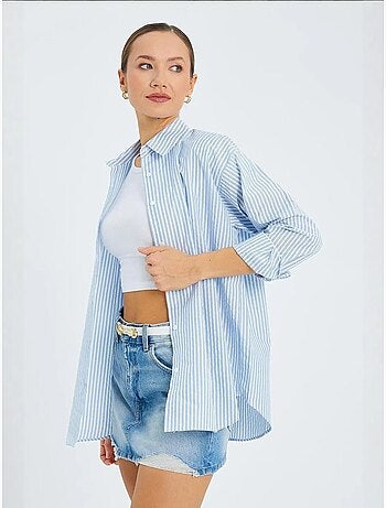 Camicia in popeline a righe mixray