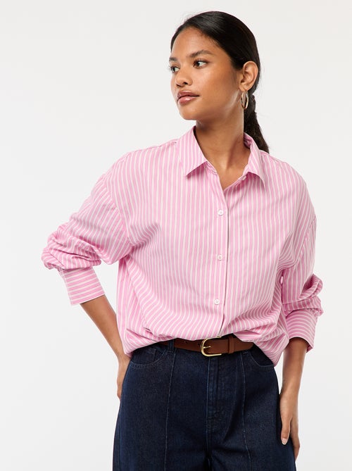 Camicia in popeline a righe - Kiabi