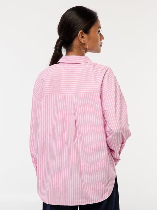 Camicia in popeline a righe - Kiabi