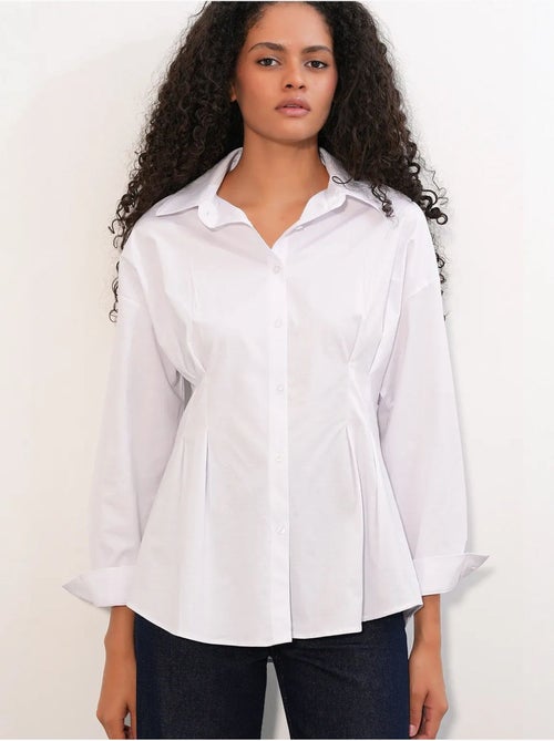 Camicia in popeline aderente con abbottonatura frontale bdart - Kiabi