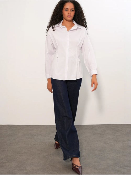 Camicia in popeline aderente con abbottonatura frontale bdart - Kiabi