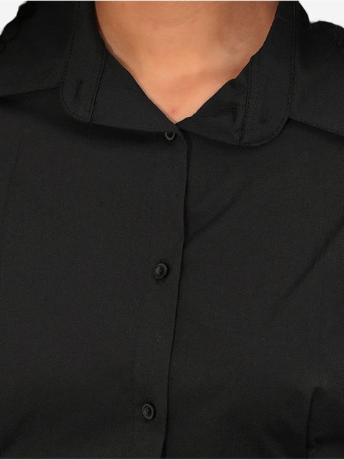 Camicia in popeline aderente con abbottonatura frontale bdart - Kiabi Camicia in popeline aderente con abbottonatura frontale bdart - Kiabi