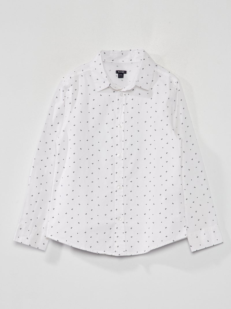 Camicia in popeline BIANCO - Kiabi
