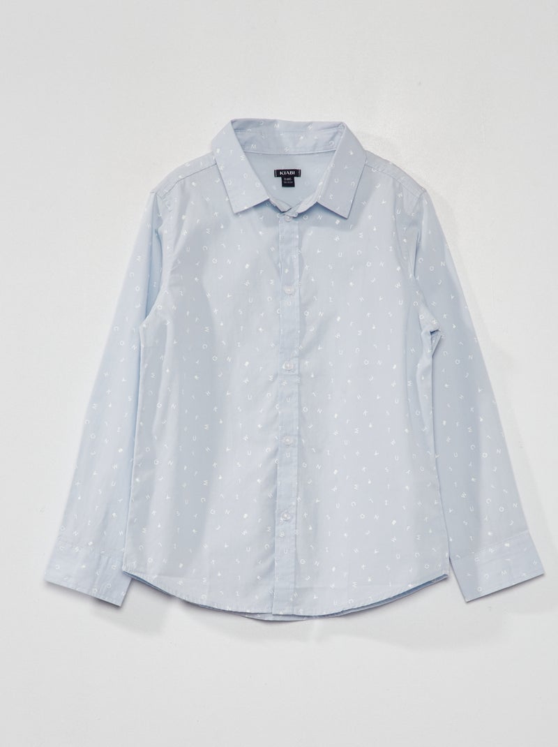 Camicia in popeline BLU - Kiabi