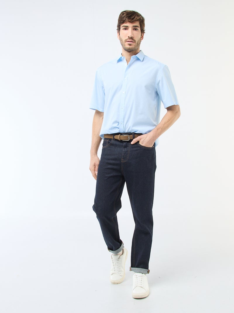 Camicia in popeline Blu - Kiabi