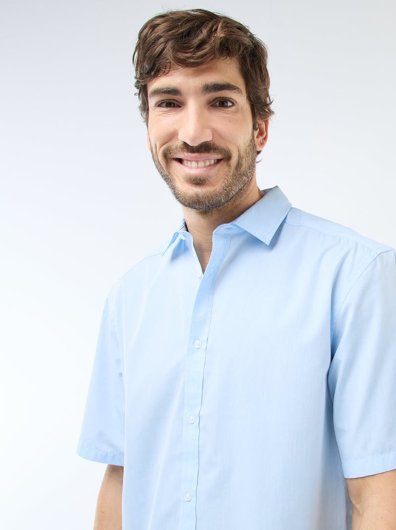 Camicia in popeline Blu - Kiabi
