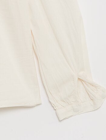 Camicia in popeline con apertura magnetica - collezione facile da indossare