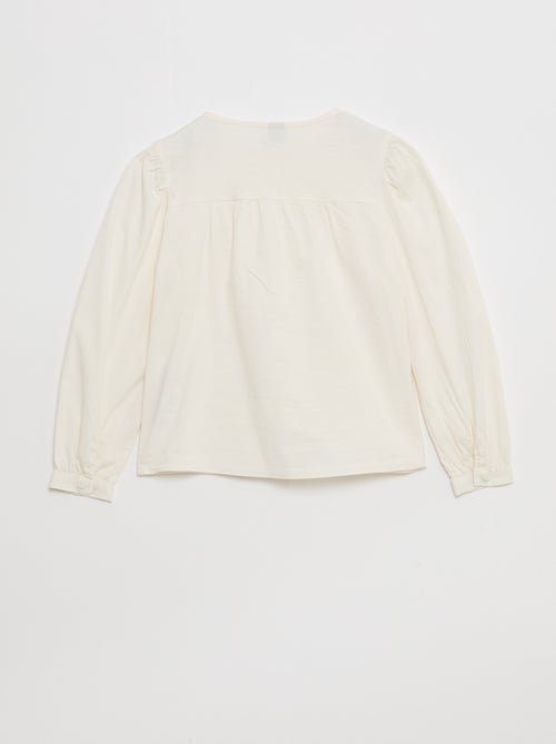 Camicia in popeline con apertura magnetica - collezione facile da indossare - Kiabi