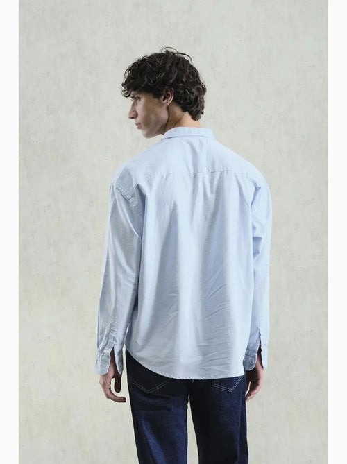 Camicia in popeline con bottoni ricamata giesto - Kiabi Camicia in popeline con bottoni ricamata giesto - Kiabi
