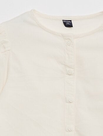 Camicia in popeline con chiusura magnetica - So Easy