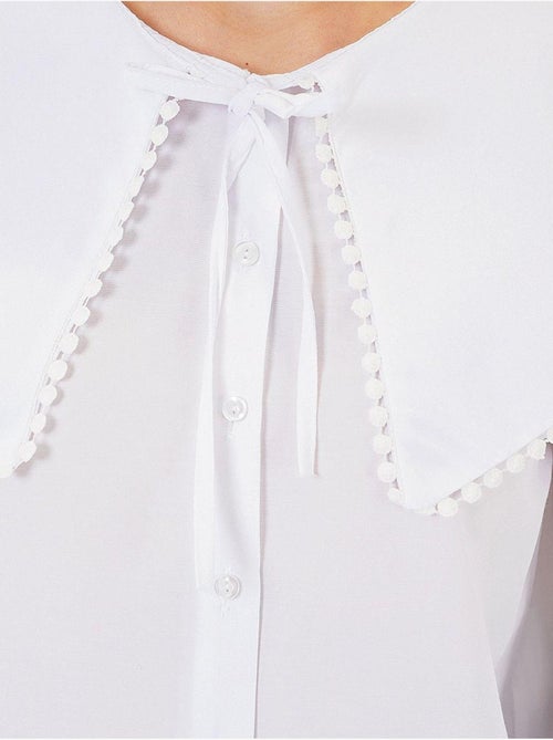 Camicia in popeline con colletto baby e fiocco bdart - Kiabi