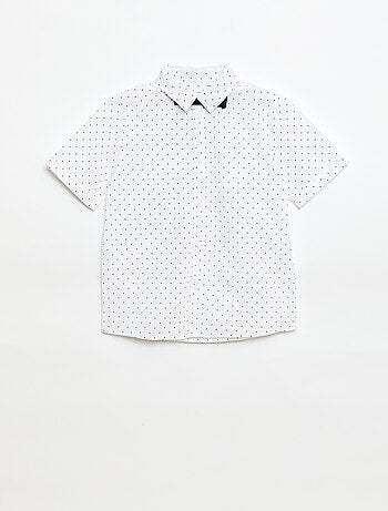 Camicia in popeline con papillon