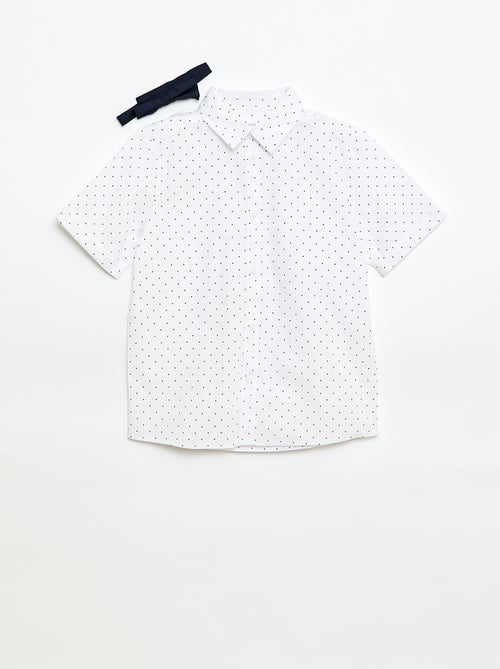 Camicia in popeline con papillon - Kiabi Camicia in popeline con papillon - Kiabi