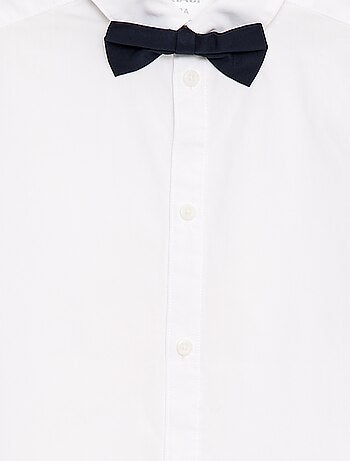 Camicia in popeline con papillon