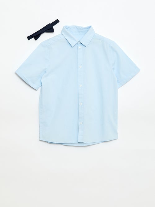 Camicia in popeline con papillon - Kiabi Camicia in popeline con papillon - Kiabi