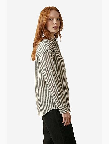 Camicia in popeline di cotone a righe my fashion