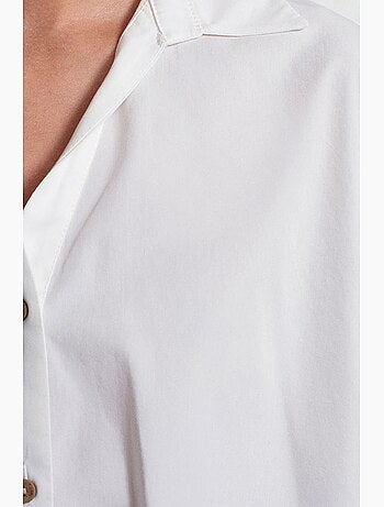 Camicia in popeline di cotone a vestibilità ampia dilvin