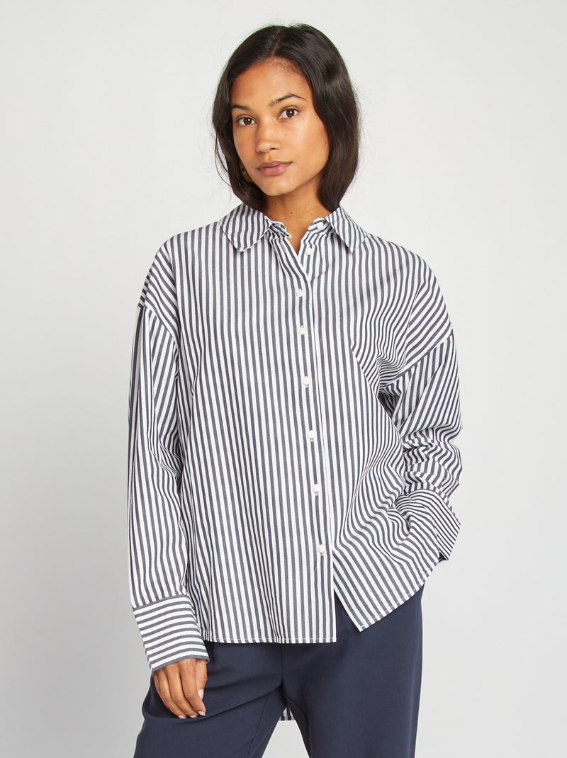Camicia in popeline GRIGIO - Kiabi
