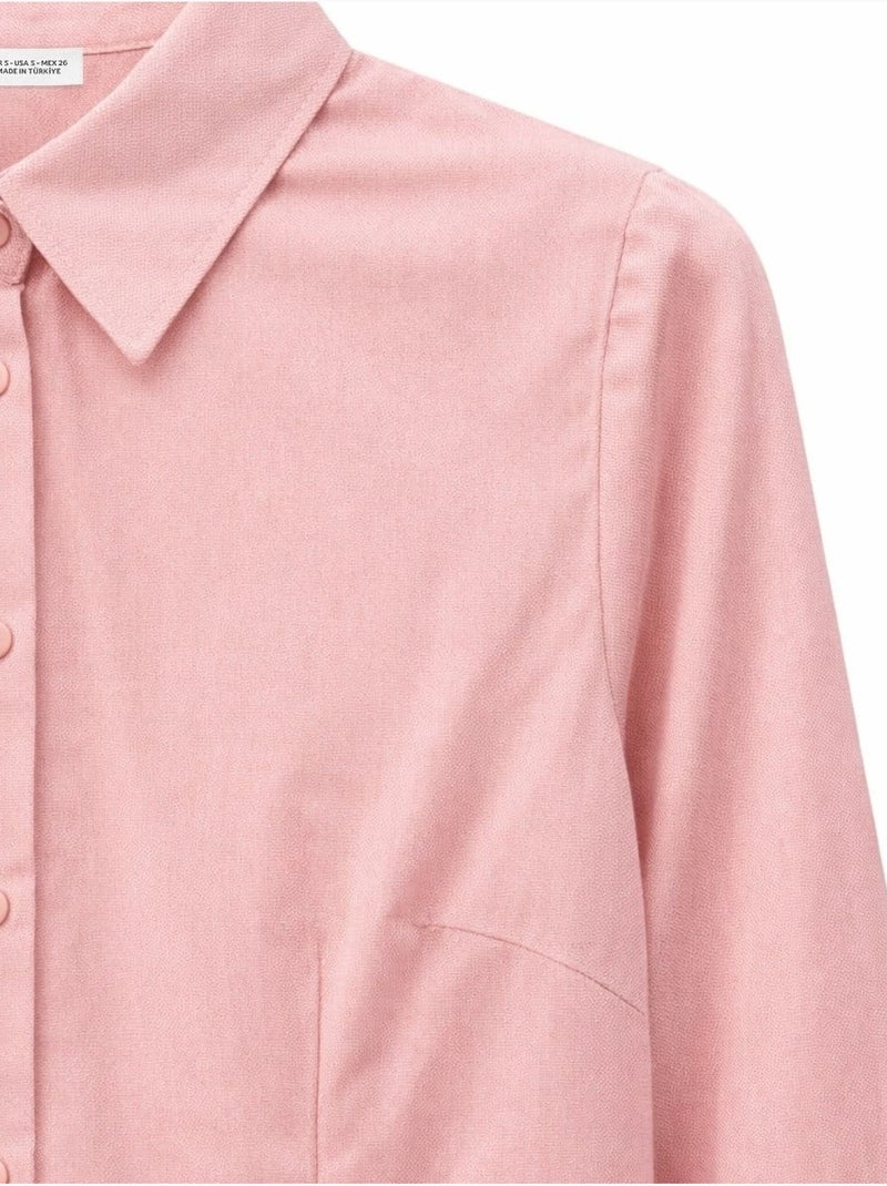 Camicia in popeline mixray Rosa - Kiabi