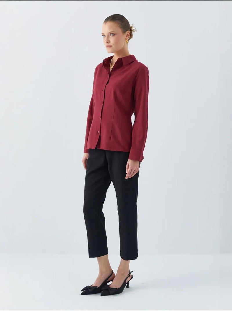 Camicia in popeline mixray Rosso bordeaux - Kiabi