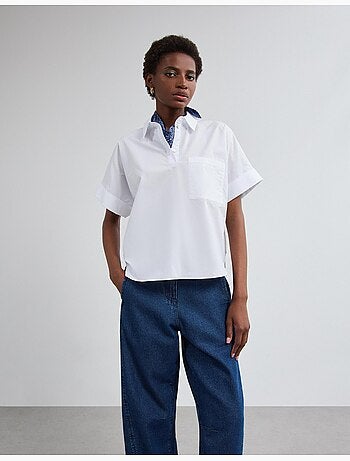 Camicia in popeline, MO Fashion
