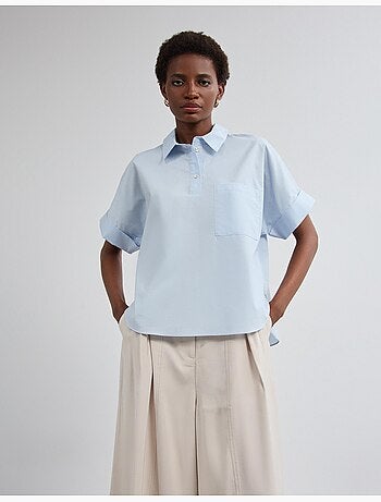 Camicia in popeline, MO Fashion