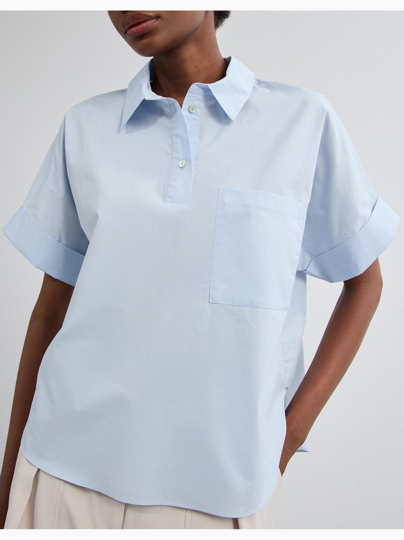 Camicia in popeline, MO Fashion Blu - Kiabi