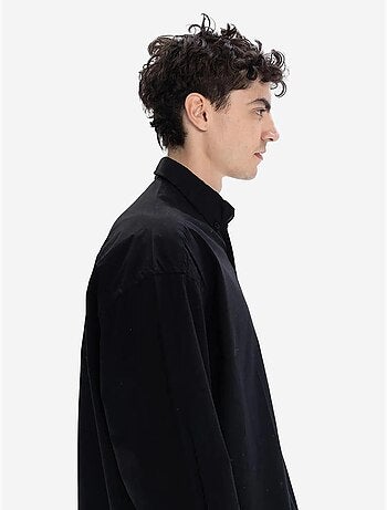 Camicia in popeline regular fit a maniche lunghe con chiusura a bottoni giesto