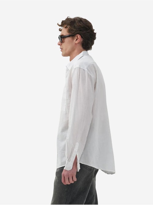 Camicia in popeline regular fit con bottoni giesto - Kiabi Camicia in popeline regular fit con bottoni giesto - Kiabi