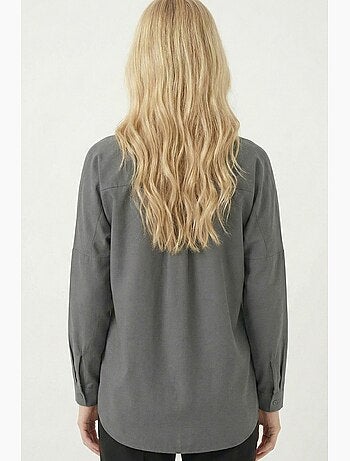 Camicia in popeline relaxed fit con chiusura a bottoni bdart