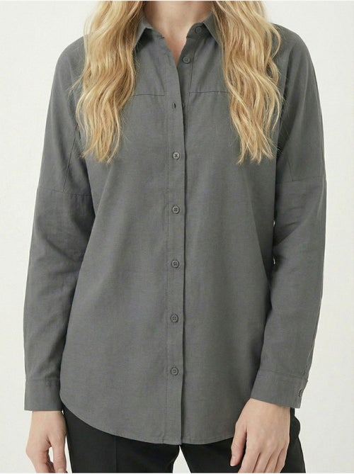 Camicia in popeline relaxed fit con chiusura a bottoni bdart - Kiabi