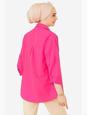 Camicia in popeline relaxed fit con chiusura a bottoni bdart