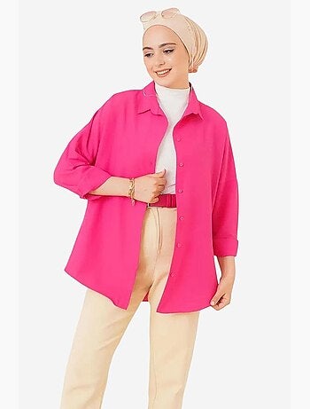 Camicia in popeline relaxed fit con chiusura a bottoni bdart
