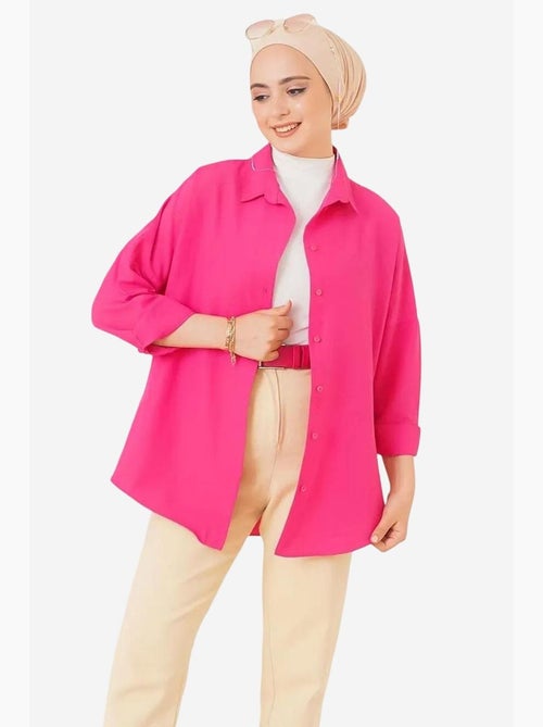 Camicia in popeline relaxed fit con chiusura a bottoni bdart - Kiabi