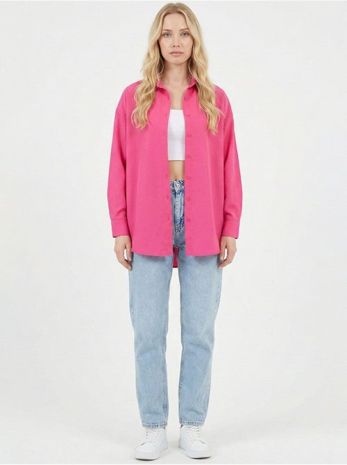 Camicia in popeline relaxed fit con chiusura a bottoni bdart - Kiabi