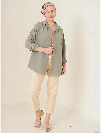 Camicia in popeline relaxed fit con chiusura a bottoni bdart
