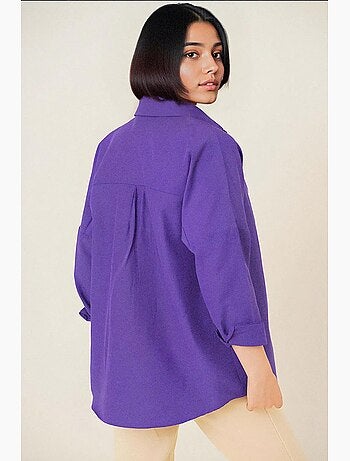 Camicia in popeline relaxed fit con chiusura a bottoni bdart
