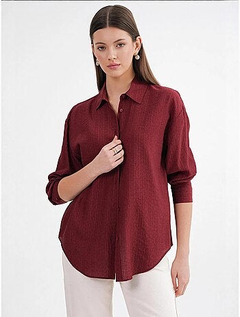 Camicia in popeline relaxed fit mixray