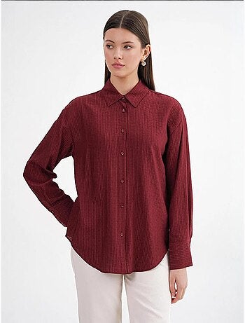 Camicia in popeline relaxed fit mixray