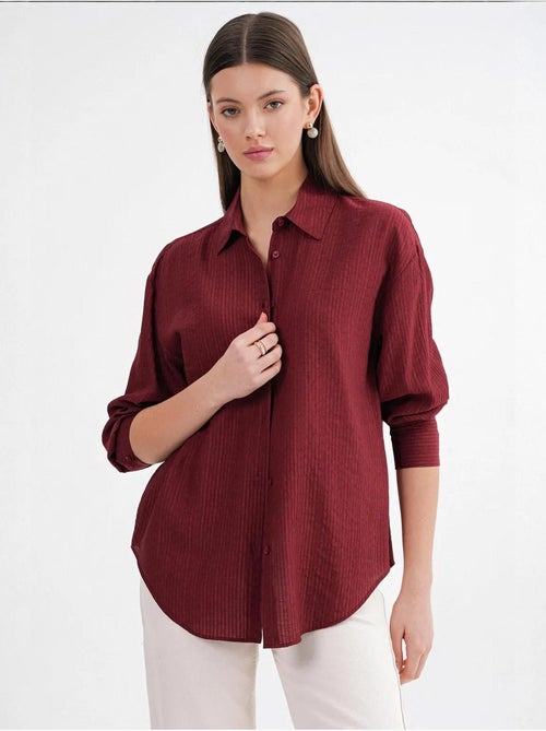 Camicia in popeline relaxed fit mixray - Kiabi Camicia in popeline relaxed fit mixray - Kiabi