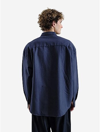 Camicia in popeline ricamata con bottoni giesto