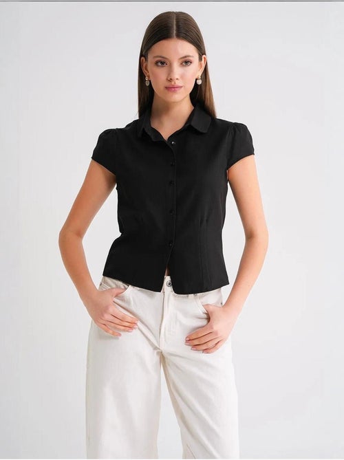 Camicia in popeline slim fit mixray - Kiabi Camicia in popeline slim fit mixray - Kiabi